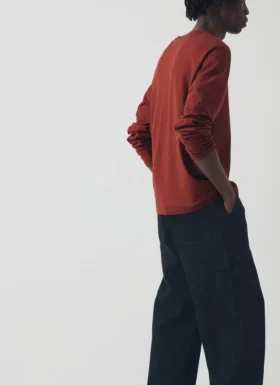 T-shirt a maniche lunghe in cotone Frank