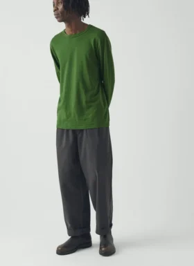 T-shirt a maniche lunghe in cotone Frank