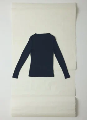 T-shirt Aster in lana e lyocell con collo alto