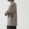 T-shirt in cotone a maniche lunghe a righe Chef T-shirt in cotone a maniche lunghe a righe Chef
