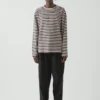 T-shirt in cotone a maniche lunghe a righe Chef T-shirt in cotone a maniche lunghe a righe Chef