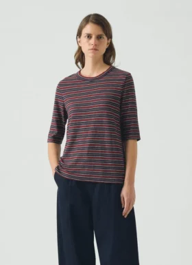 T-shirt in cotone a righe Cleo