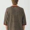T-shirt in cotone lavorato a maglia T-shirt in cotone lavorato a maglia