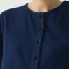 T-shirt in jersey di cotone con abbottonatura T-shirt in jersey di cotone con abbottonatura