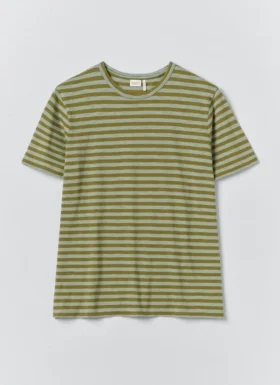 T-shirt leggera in cotone a righe Theo