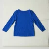 T-shirt Lia con scollo a barchetta tinta in capo