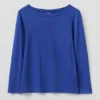 T-shirt Lia con scollo a barchetta tinta in capo