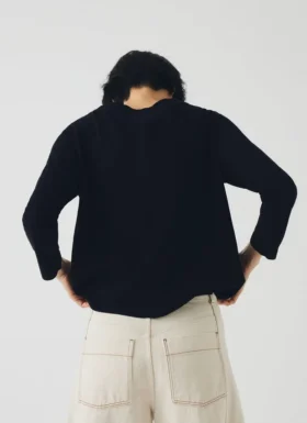 T-shirt Lia in cotone con scollo a barchetta