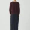 T-shirt Lia in cotone con scollo a barchetta