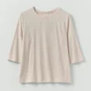 T-shirt raglan in cotone e canapa