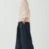 T-shirt raglan in cotone e canapa