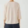 T-shirt raglan in cotone e canapa