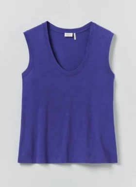 T-shirt senza maniche in cotone