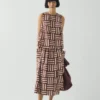 Top a righe patchwork con stampa a blocchi Top a righe patchwork con stampa a blocchi