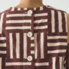 Top a righe patchwork con stampa a blocchi Top a righe patchwork con stampa a blocchi
