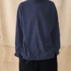 Top da casa in cotone spazzolato con collo alto Top da casa in cotone spazzolato con collo alto