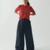 Top in cotone a maglia jacquard Top in cotone a maglia jacquard