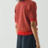 Top in cotone a maglia jacquard Top in cotone a maglia jacquard