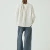 Top smockato con righe irregolari Top smockato con righe irregolari