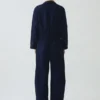 Tuta intera in twill di cotone con mezza abbottonatura Tuta intera in twill di cotone con mezza abbottonatura
